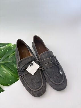 Zara | Shoes | Zara Block Heel Slingback Shoes Black Size 22580